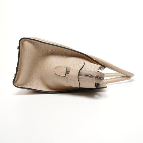 CELINE Luggage micro shopper Handbag beige WS25838