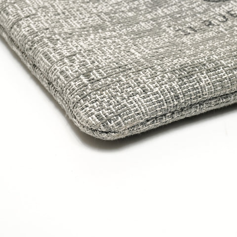 CHANEL 25th series 2018 Tweed logo Clutch bag gray WS25843
