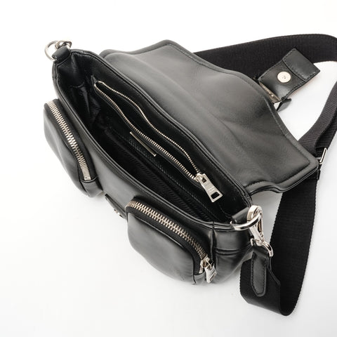 PRADA Nappa leather Shoulder Bag black WS25848