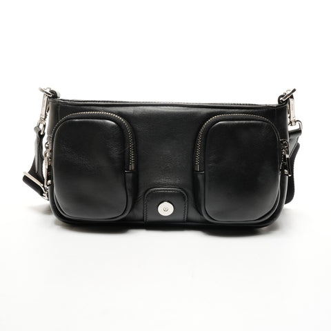 PRADA Nappa leather Shoulder Bag black WS25848