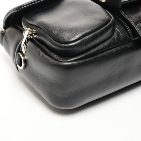 PRADA Nappa leather Shoulder Bag black WS25848
