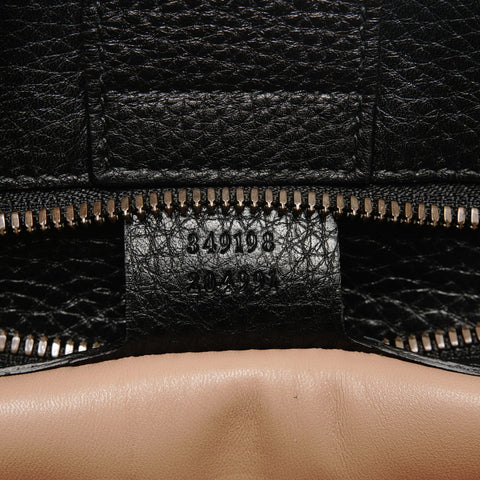 GUCCI Fringe Suede Bamboo 2way Handbag black WS25850