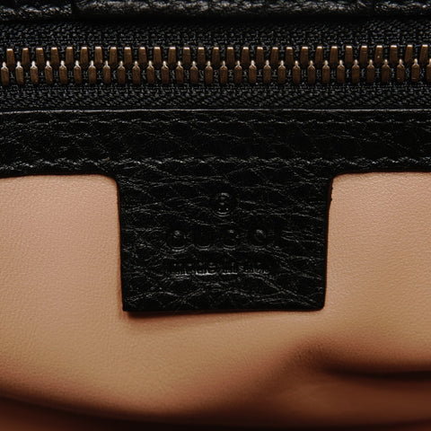 GUCCI Fringe Suede Bamboo 2way Handbag black WS25850