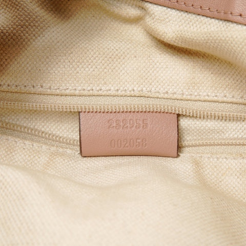 GUCCI GG Shima Leather Shoulder Bag pink WS25852