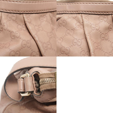 GUCCI GG Shima Leather Shoulder Bag pink WS25852