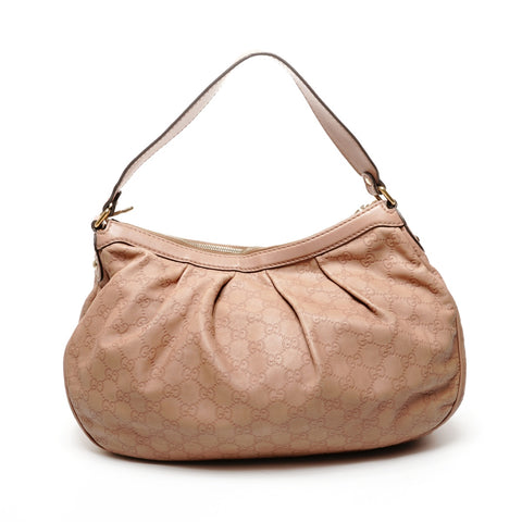 GUCCI GG Shima Leather Shoulder Bag pink WS25852