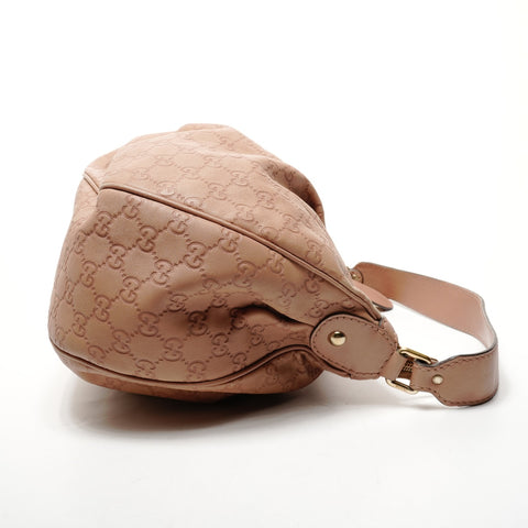GUCCI GG Shima Leather Shoulder Bag pink WS25852