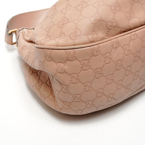 GUCCI GG Shima Leather Shoulder Bag pink WS25852