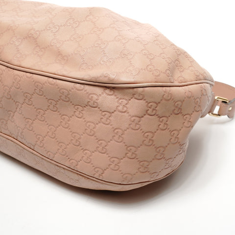 GUCCI GG Shima Leather Shoulder Bag pink WS25852