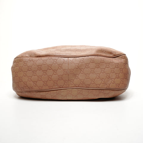 GUCCI GG Shima Leather Shoulder Bag pink WS25852