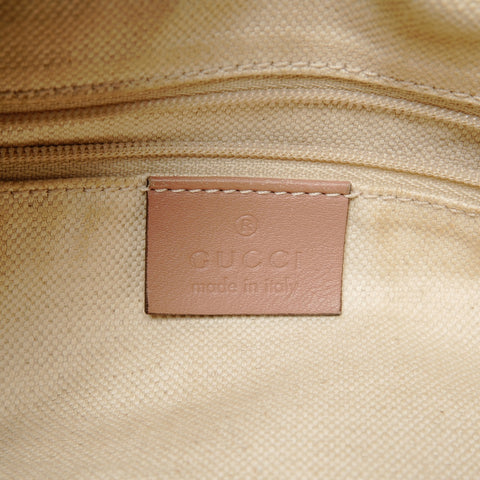 GUCCI GG Shima Leather Shoulder Bag pink WS25852