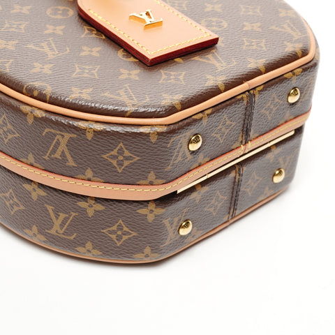 LOUIS VUITTON Petite Boite Chapeau Monogram 2019 M43514 Shoulder Bag Brown WS25856