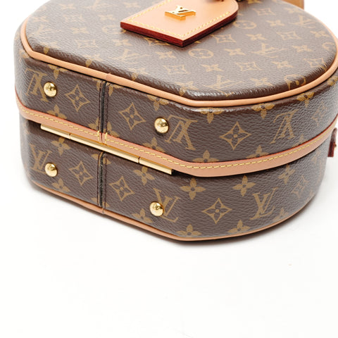 LOUIS VUITTON Petite Boite Chapeau Monogram 2019 M43514 Shoulder Bag Brown WS25856