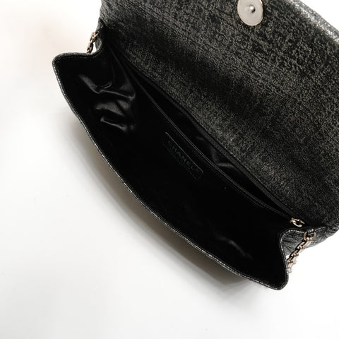 CHANEL Matelasse Metallic Chain 14 series 2010-2011 Shoulder Bag black WS25857
