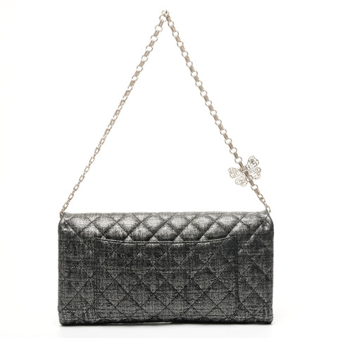 CHANEL Matelasse Metallic Chain 14 series 2010-2011 Shoulder Bag black WS25857