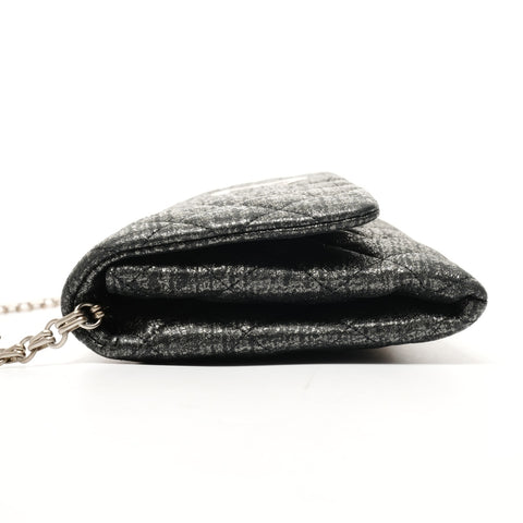 CHANEL Matelasse Metallic Chain 14 series 2010-2011 Shoulder Bag black WS25857
