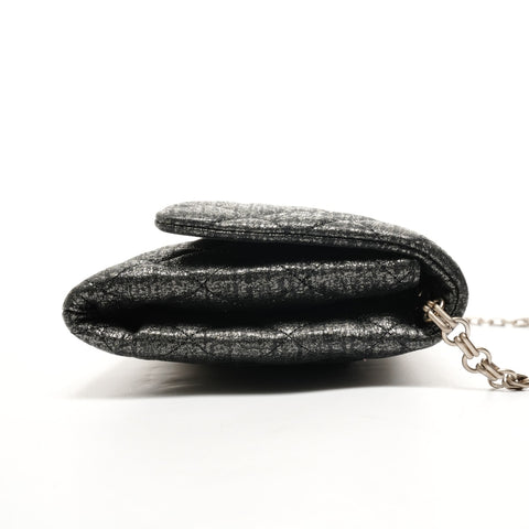 CHANEL Matelasse Metallic Chain 14 series 2010-2011 Shoulder Bag black WS25857