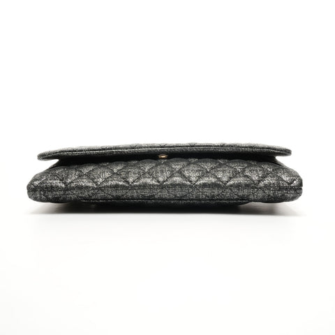 CHANEL Matelasse Metallic Chain 14 series 2010-2011 Shoulder Bag black WS25857
