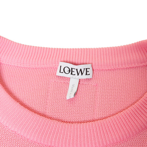 LOEWE Rayon x Cotton Anagram Back Logo 短款 S 针织粉色 WS25862