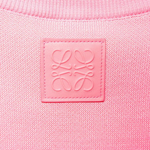 LOEWE Rayon x Cotton Anagram Back Logo 短款 S 针织粉色 WS25862