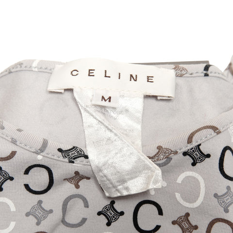 CELINE Macadam Cotton Medium Short sleeve T-shirt gray WS25865