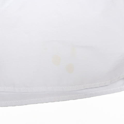 PRADA 府绸衬衫 P419G，带胸袋和三角形标志，尺寸 36，棉质 短袖衬衫 白色 WS25868