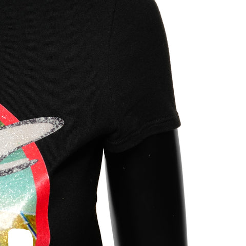 LOEWE Cotton XS Short sleeve T-shirt black WS25875