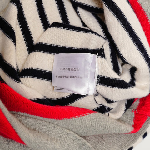 CHANEL 羊绒镶边 36 P37481 COCO 纽扣 2010 象牙色针织白 WS25880