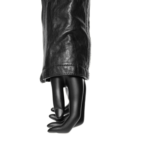 BURBERRY Lambskin Mouton Rider's Blouson 42 Jacket black WS25885