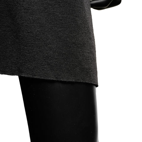 LOUIS VUITTON Wool cashmere and silk sequin monogram knit long sleeves XS one piece black WS25886