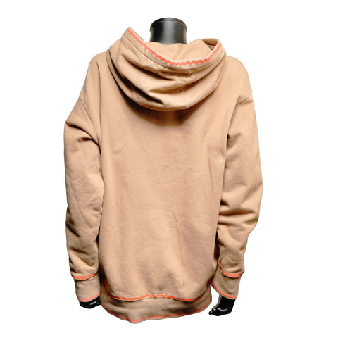 FENDI Cotton fleece lining logo FS7263 S Parker Brown WS25887