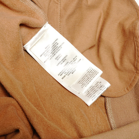 FENDI Cotton fleece lining logo FS7263 S Parker Brown WS25887