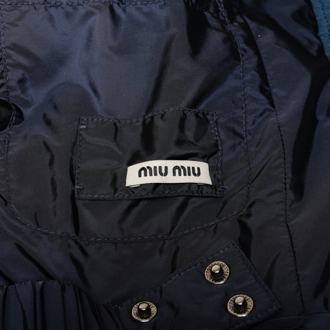 Miu Miu Down jacket feather nylon 2014 38 Jacket blue WS25888