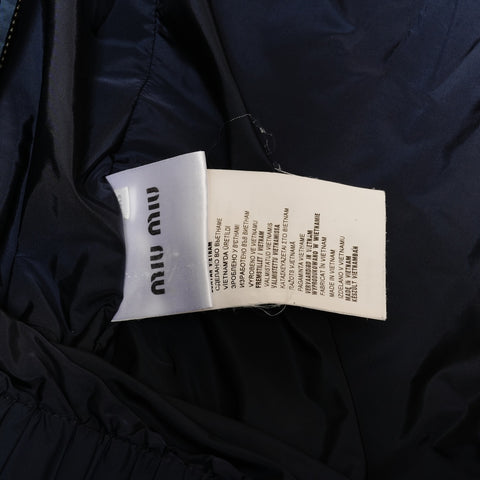 Miu Miu Down jacket feather nylon 2014 38 Jacket blue WS25888