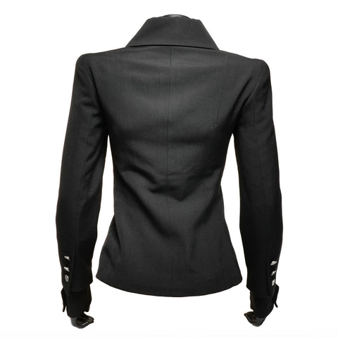 CHANEL Wool double-breasted jacket 01P 2001 36 Jacket black WS25891