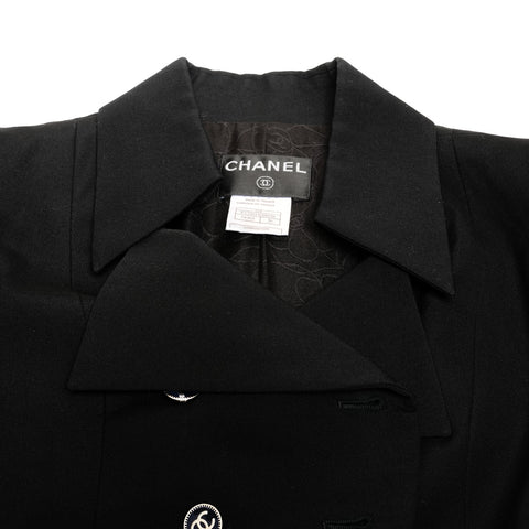 CHANEL Wool double-breasted jacket 01P 2001 36 Jacket black WS25891