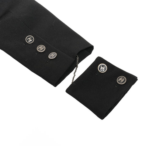 CHANEL Wool double-breasted jacket 01P 2001 36 Jacket black WS25891