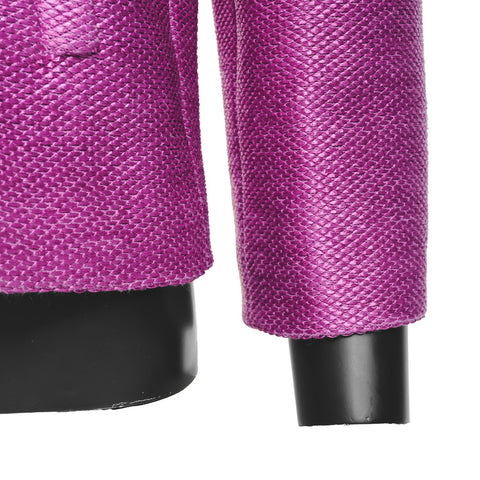 CHANEL 01P 2001 Tweed Zip-Up Cotton x Rayon 38 Jacket pink WS25892