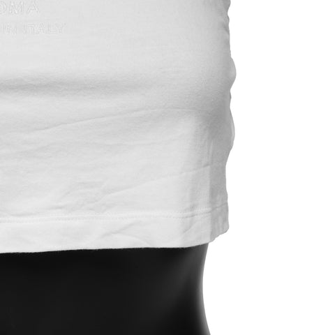 FENDI Cropped Kids' Sleeveless T-Shirt, Size 12, Logo Tank top white WS25894