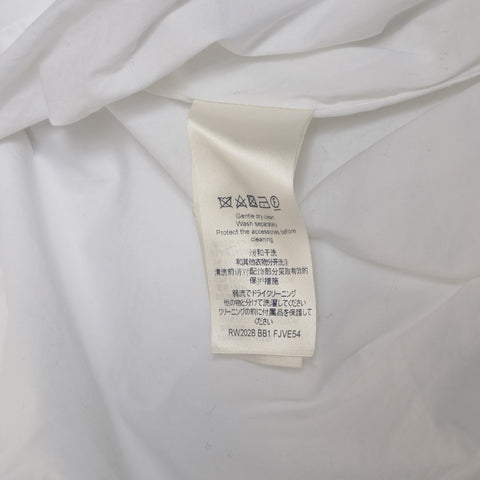 LOUIS VUITTON Biker Zip Blouson Cotton 2020AW Size 34 Jacket white WS25898