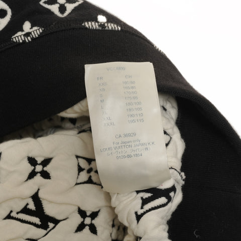 LOUIS VUITTON HIY53W Full Monogram Jacquard Crew Neck Medium Cotton sweat black WS25899