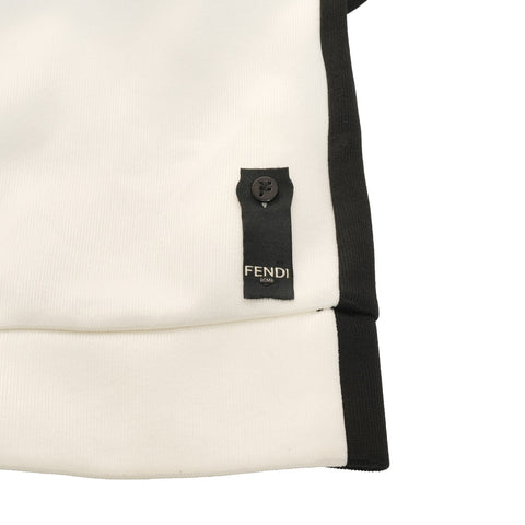 FENDI Logo Jersey 50 sweat blanc WS25900