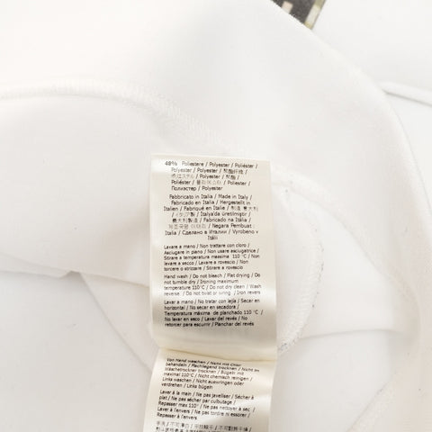 FENDI FF logo cotton medium sweat white WS25901