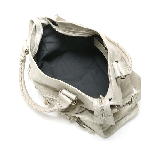 BALENCIAGA Giant City Leder 2-Wege-Einkaufstasche grau WS25904
