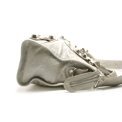 BALENCIAGA Giant City Leder 2-Wege-Einkaufstasche grau WS25904