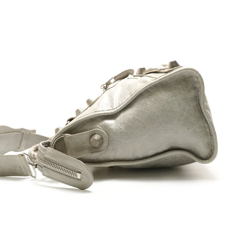 BALENCIAGA Giant City Leder 2-Wege-Einkaufstasche grau WS25904