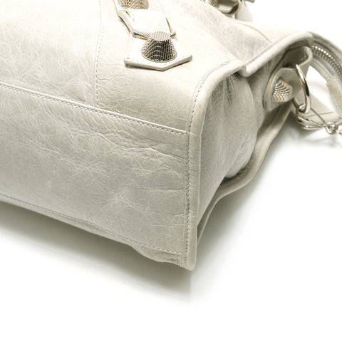 BALENCIAGA Giant City Leder 2-Wege-Einkaufstasche grau WS25904