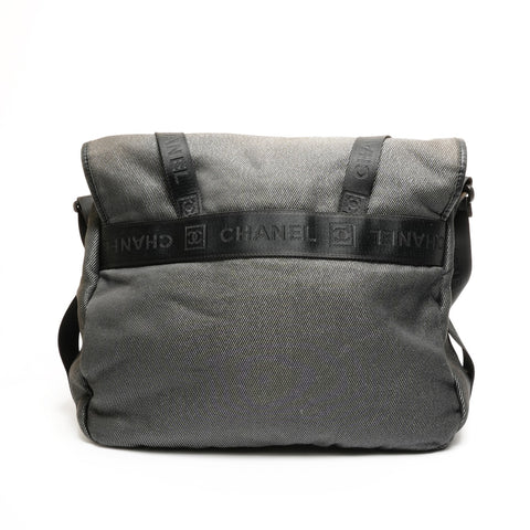 CHANEL Sports Line COCO Mark Messenger Bag Shoulder Bag black WS25908