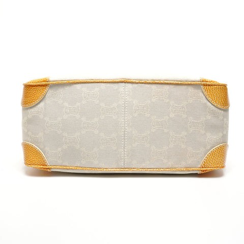 CELINE Boogie Macadam Canvas Handbag beige WS25910