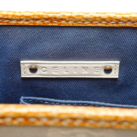 CELINE Boogie Macadam Canvas Handbag beige WS25910